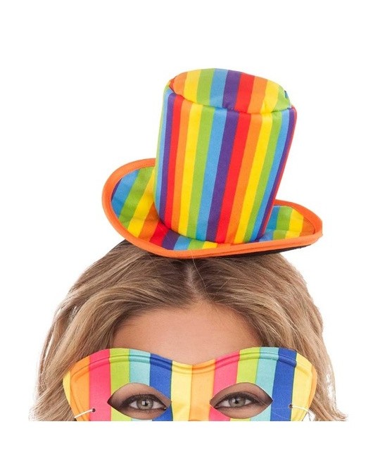 Diadema sombrero rainbow