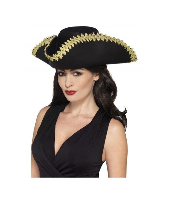 Sombrero Pirata negro adulto