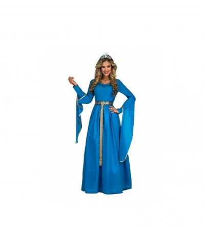 Disfraz Princesa Medieval Azul  mujer