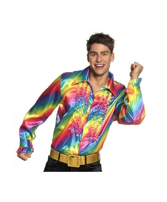Camisa fiesta arcoiris