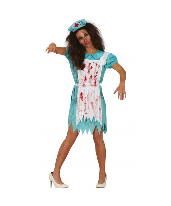 Disfraz enfermera zombie para mujer