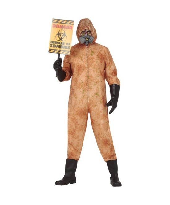 Disfraz Zombie radioactivo para hombre