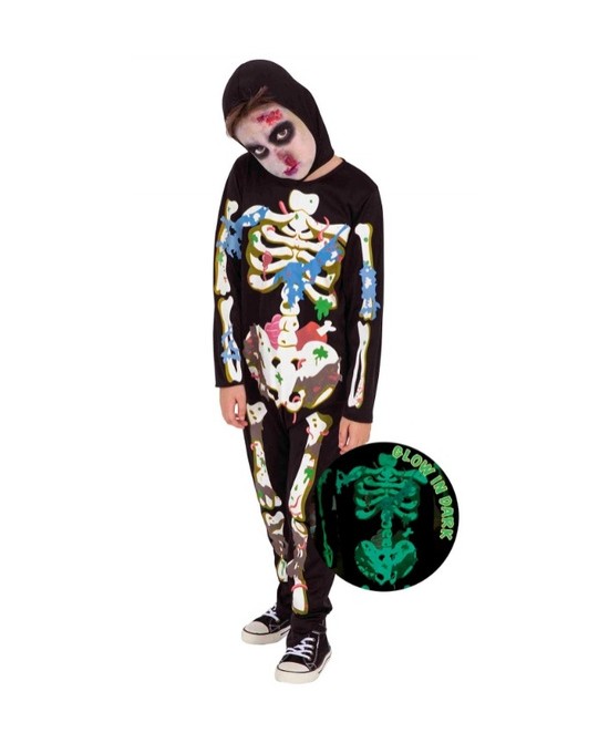 Disfraz Skeleton Fosforescente Infantil