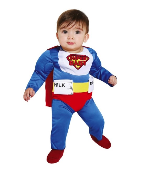 Disfraz Super Biberon Man para bebés