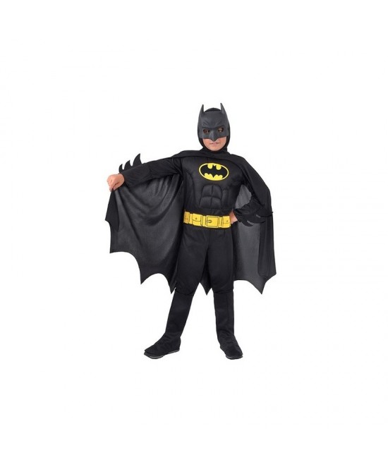 Disfraz Batman Musculoso Negro Infantil