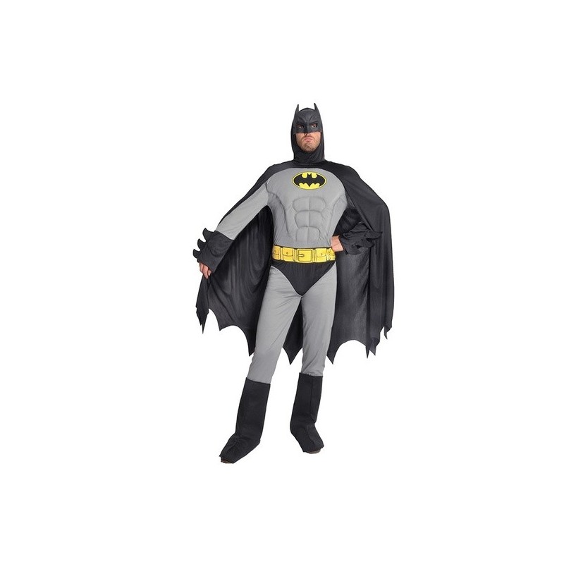Disfraz Batman Musculoso Gris Adulto