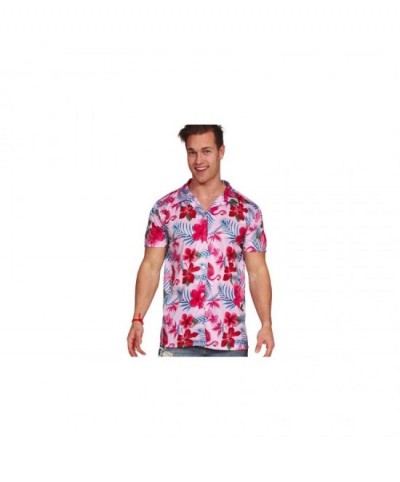 Camisa Hawaiana flamencos adulto