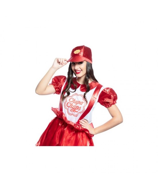 Disfraz Chupa Chups Lollipop rojo mujer