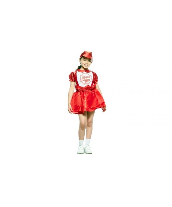 Disfraz Chupa Chups Lollipop rojo niña