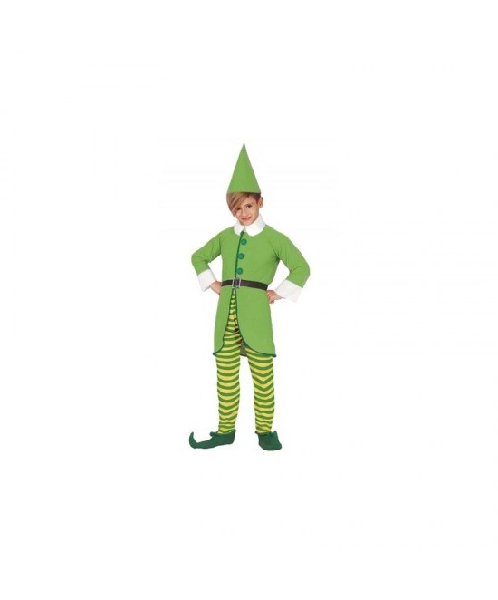 Disfraz Elfo verde lima infantil