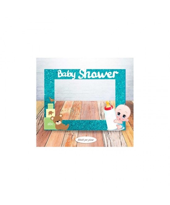 Marco 80x60 Baby Shower colores surt.