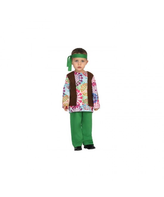 Disfraz Hippie verde para bebés