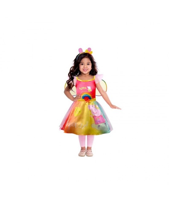 Disfraz Peppa Rainbow para niña
