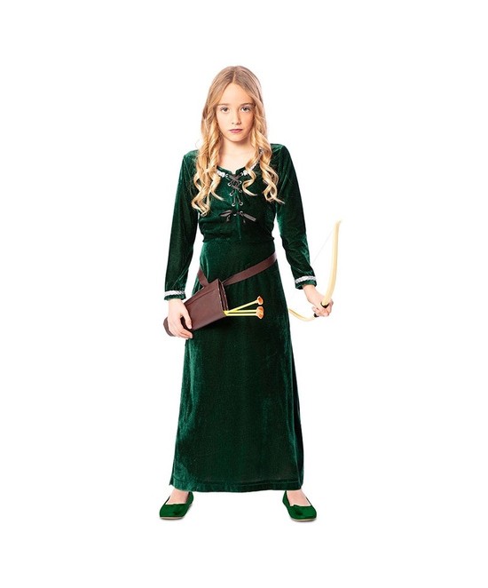 Disfraz medieval Lady marian para niña