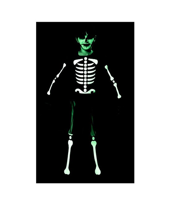 Disfraz Esqueleto GID para niña