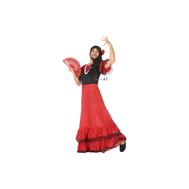 Disfraz Flamenca lunares para hombre