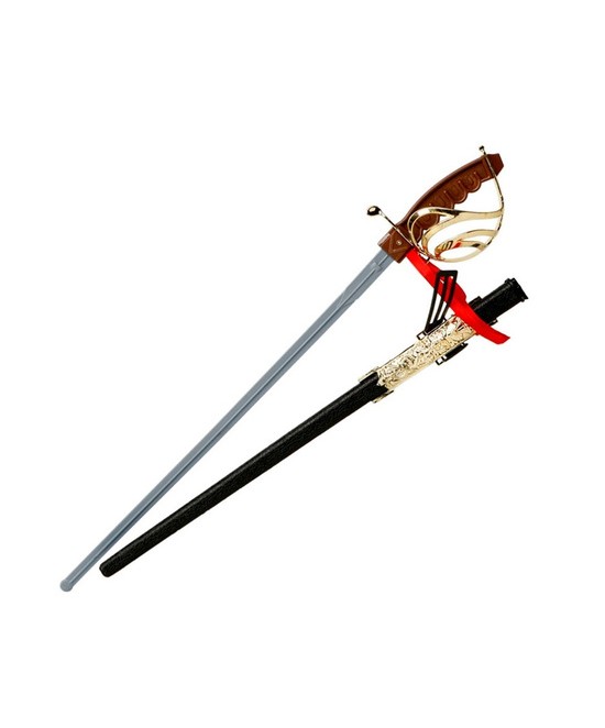 Espada sable espadachin c/funda 69cms.