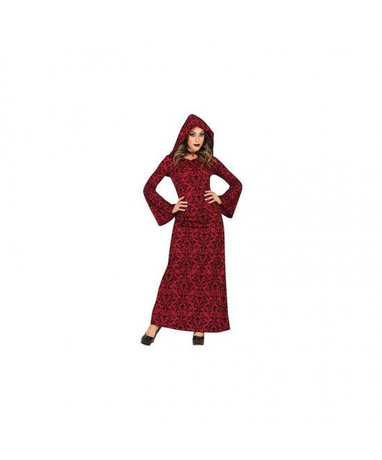 Disfraz Bruja Encapuchada Roja Mujer