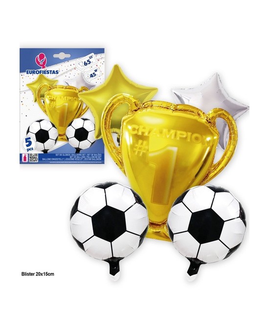 Set globos poliamida Champion copa