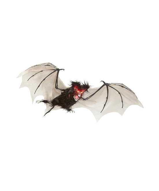 Murciélago peludo con ojos luces 89cms.