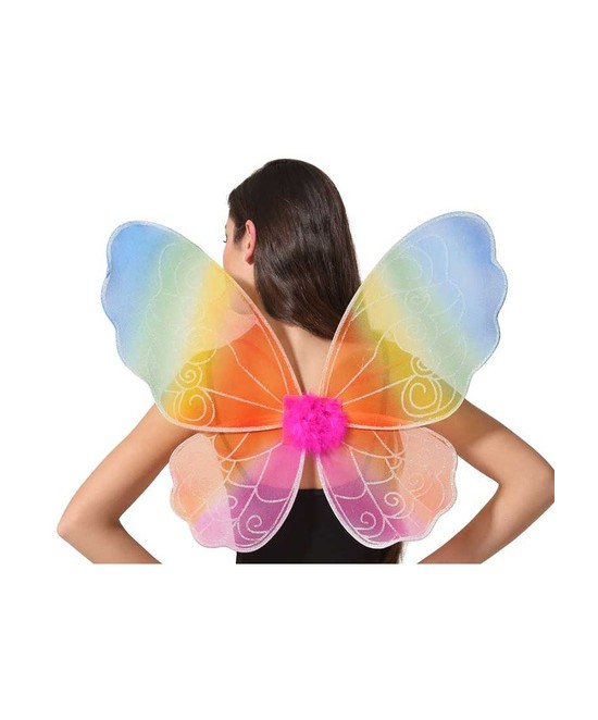 Alas mariposa multicolor