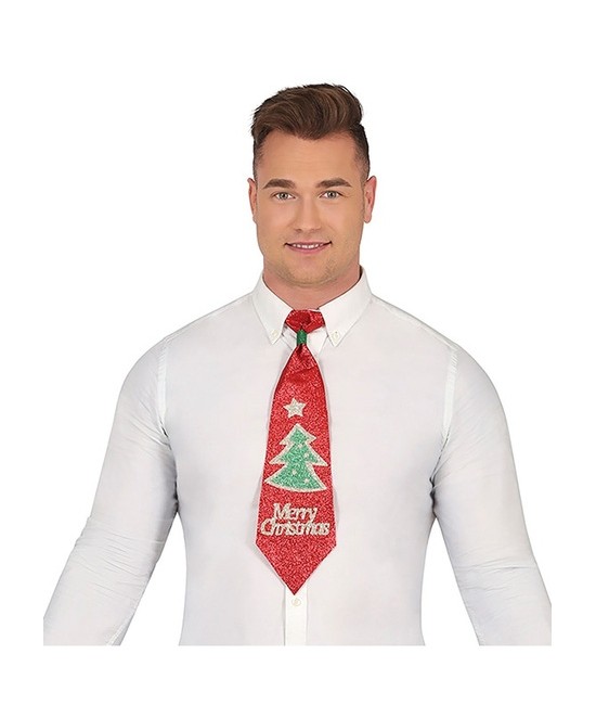 Corbata navideña roja ó verde 45cms