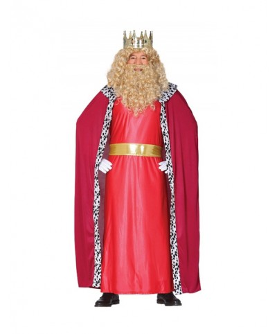 Disfraz Rey Mago rojo para adulto