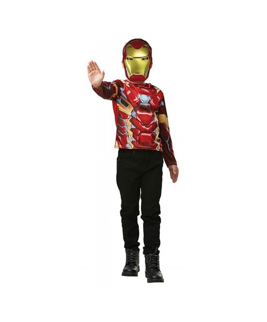 Disfraz top y máscara Iron Man