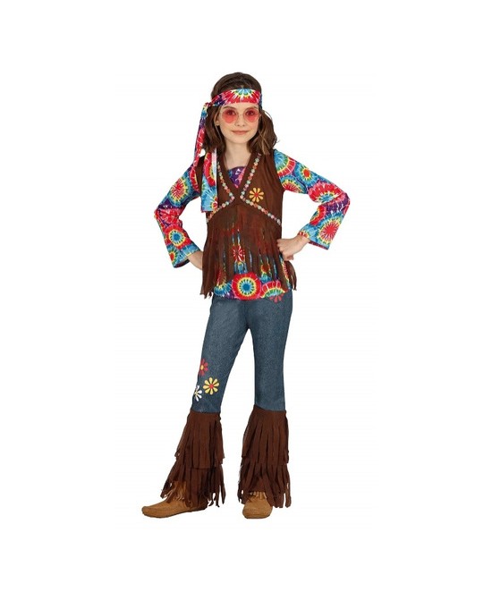 Disfraz hippie infantil niña