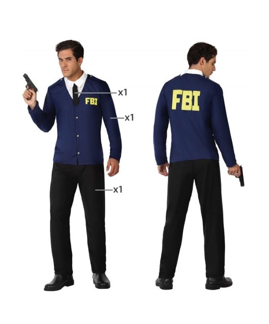 Disfraz Policia FBI T.XL