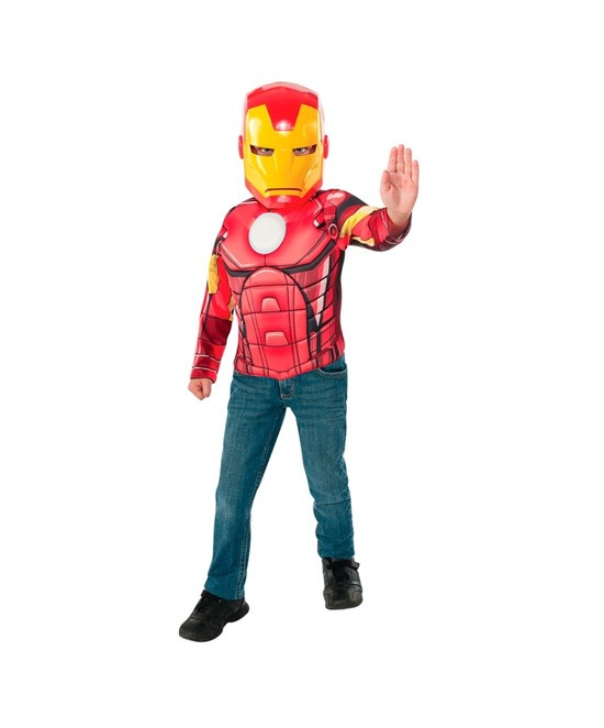 Disfraz Iron Man pecho+mascara caja INF.