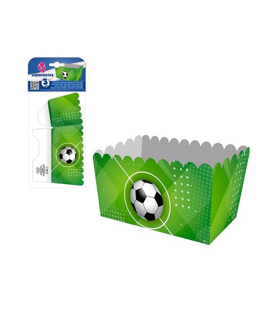 Caja palomitas rectangular Col futbol