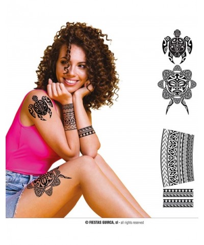Tattos Flores Negras 14X30 cms.