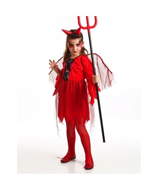 Disfraz Demonia Roja para niña
