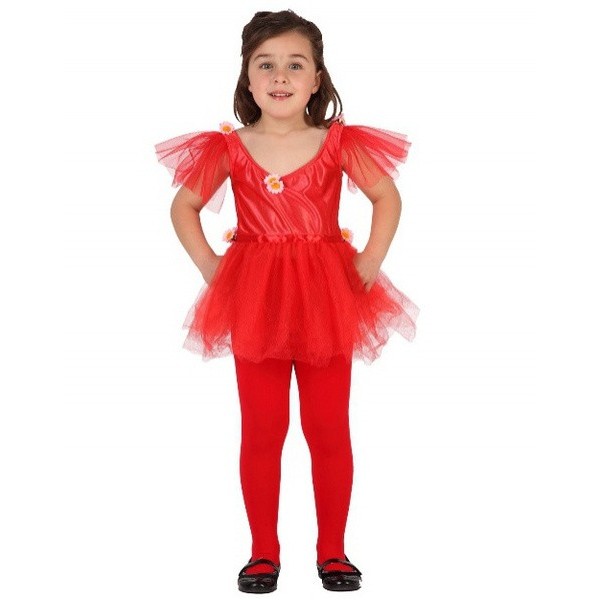 Disfraz Bailarina Tutu Infantil Rojo