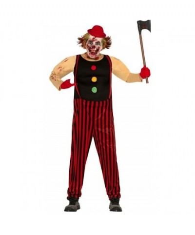 Disfraz killer clown musculoso adulto