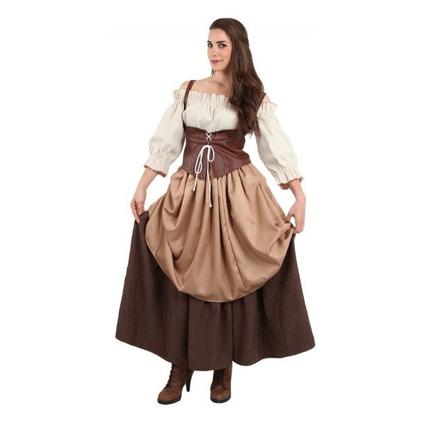 Disfraz Hortelana Medieval Mujer