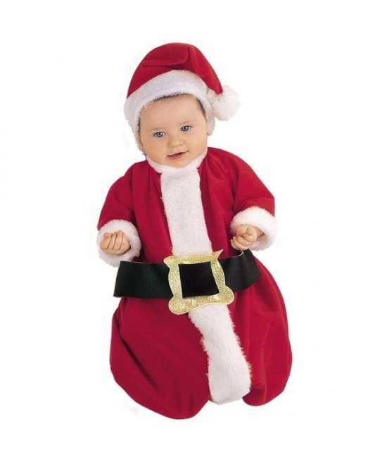Disfraz Papa Noel bebés lux