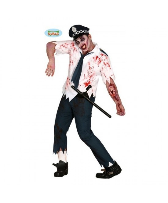 Disfraz Policía Zombie hombre