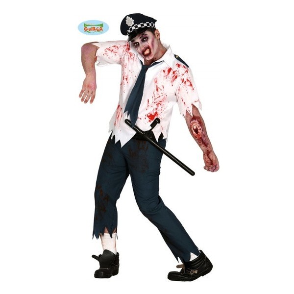 Disfraz Policía Zombie hombre