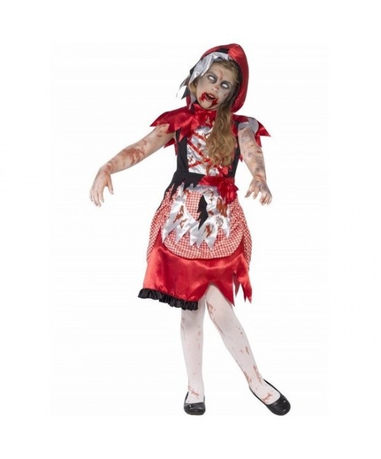 Disfraz Caperucita Zombie niña