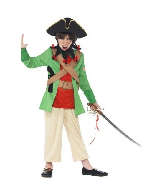 Disfraz Pirata Verde Infantil