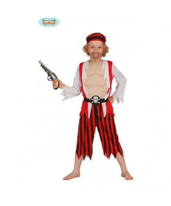 Disfraz Pirata Rojo Infantil