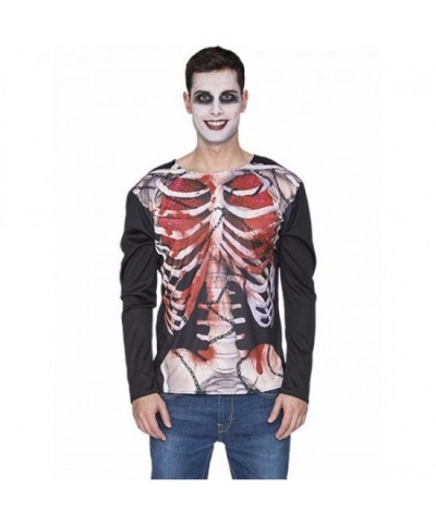 Camisa Esqueleto Zombie Adulto
