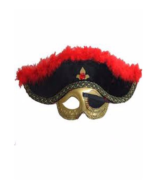 Antifaz Sombrero Pirata Con Parche