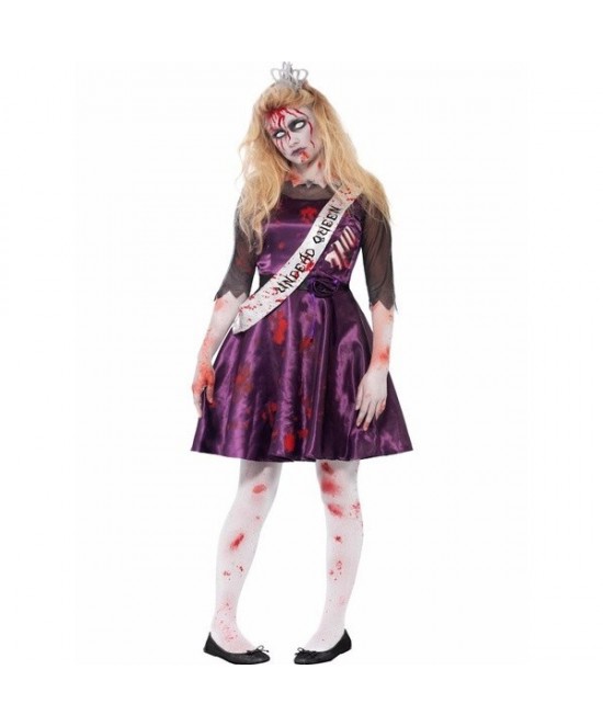 Disfraz Reina del Baile Zombie chica
