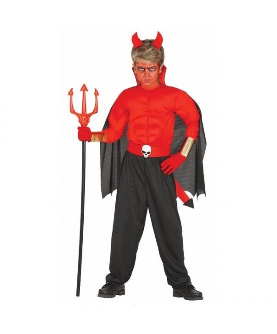 Disfraz Diablo musculoso para niño