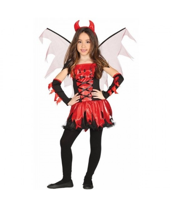 Disfraz diablesa con alas infantil