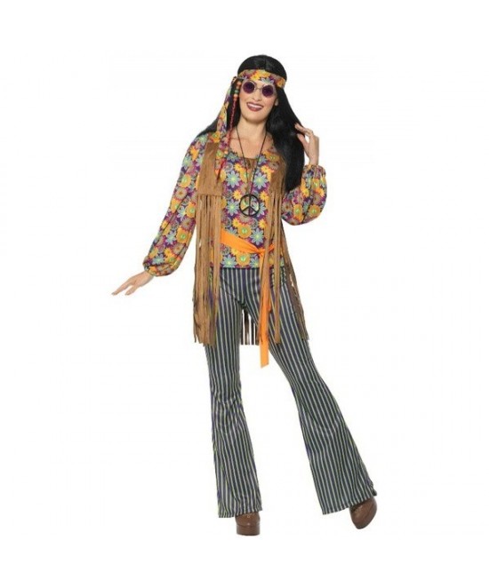 Disfraz Hippie años 60 mujer