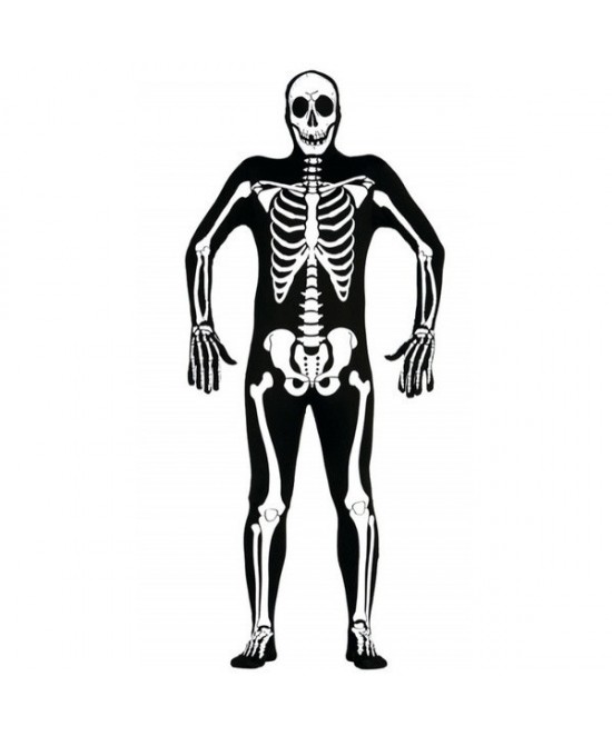 Disfraz Esqueleto spandex Deluxe hombre